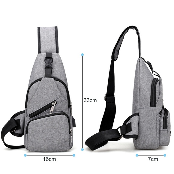 Bags Canvas Sling Backpack Shoulder Crossbody Chest Bag Poshmark